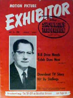 MOTION PICTURE EXHIBITOR magazine side cover 14 May 1958