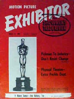 MOTION PICTURE EXHIBITOR magazine side cover 15 March 1961