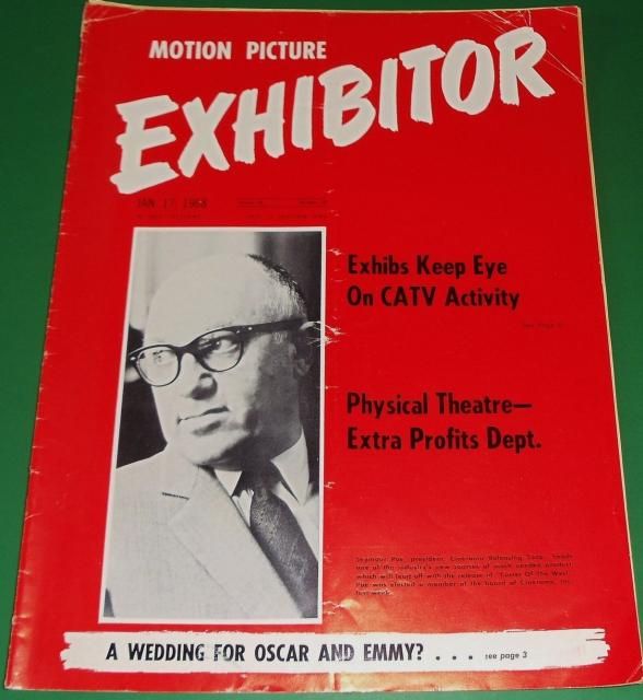 MOTION PICTURE EXHIBITOR magazine side cover 17 January 1968
