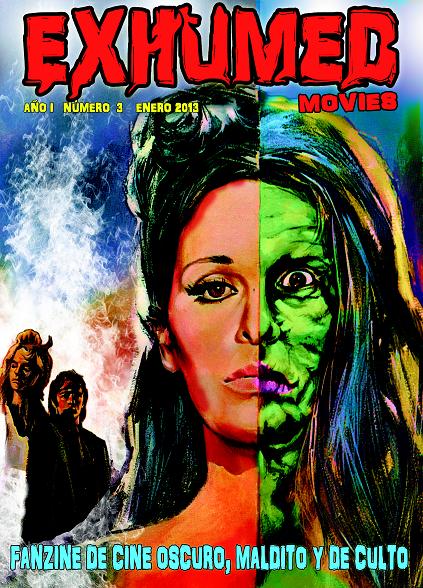 EXHUMED MOVIES magazine side cover Issue 3 January/February/March 2013