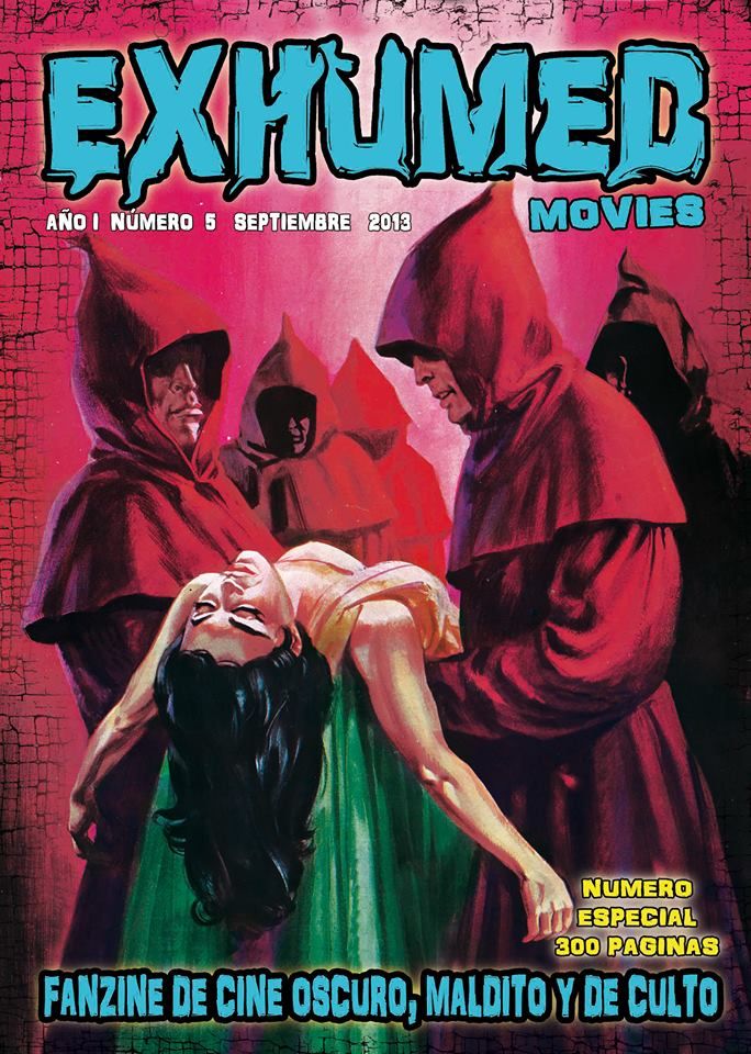 EXHUMED MOVIES magazine side cover Issue 5 October/November/December 2013