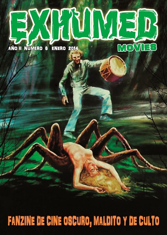 EXHUMED MOVIES magazine side cover Issue 6 January/February/March 2014