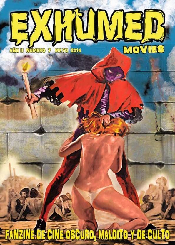 EXHUMED MOVIES magazine side cover Issue 7 May 2014