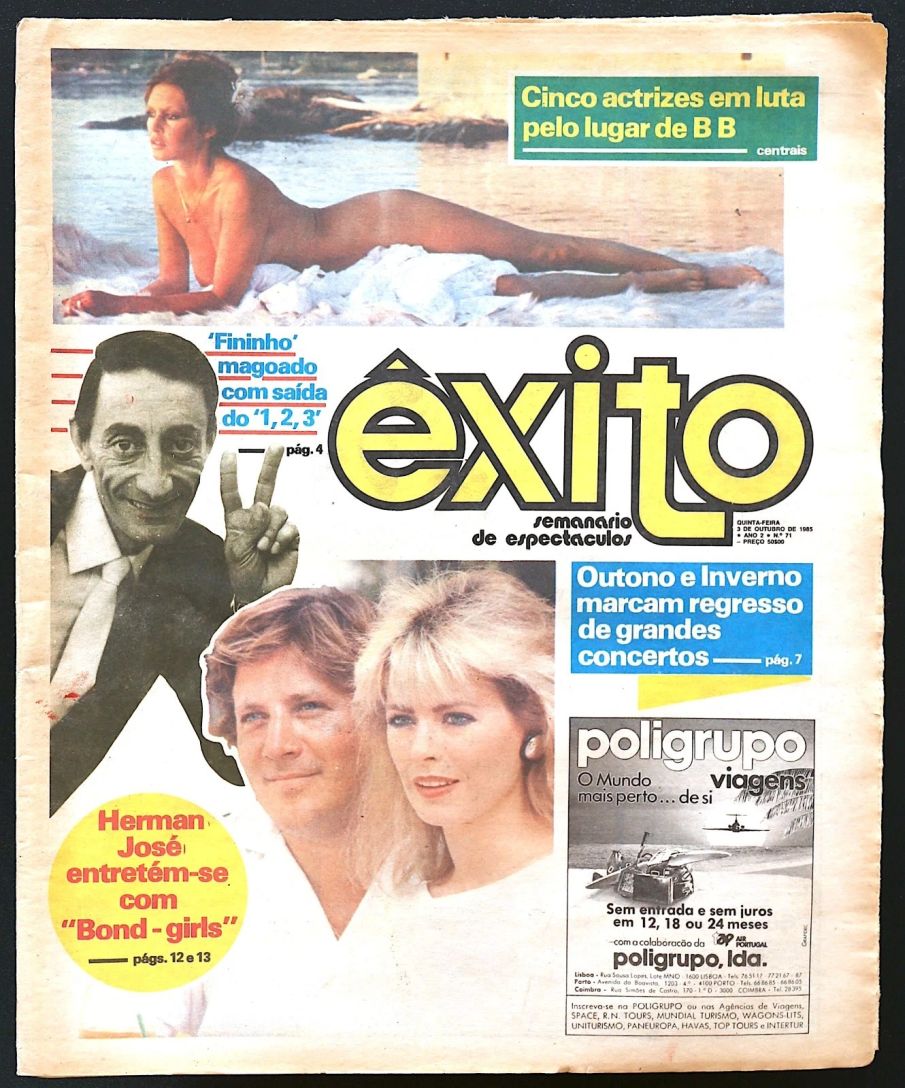 EXITO magazine side cover Issue 71 3 October 1985