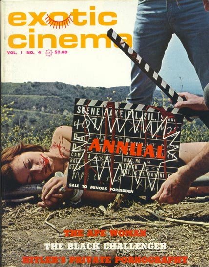 EXOTIC CINEMA magazine side cover Issue 4  Vol 1 # 4 March 1967