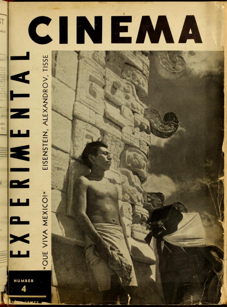 EXPERIMENTAL CINEMA magazine side cover Issue 4  1932