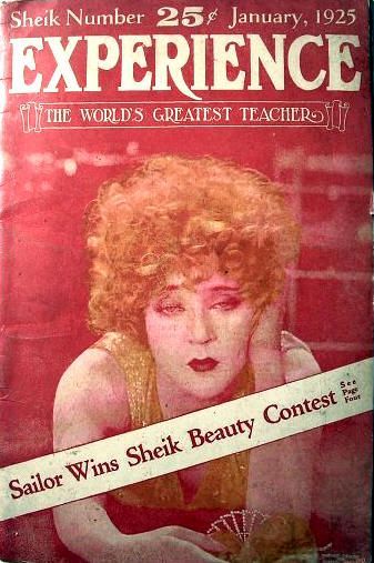 EXPERIENCE magazine side cover January 1925