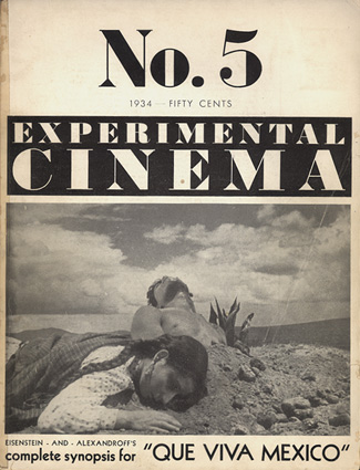 EXPERIMENTAL CINEMA magazine side cover Issue 5  1934