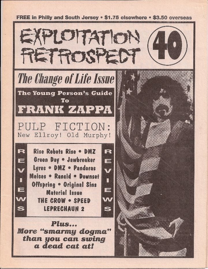 EXPLOITATION RETROSPECT magazine side cover Issue 40  1994