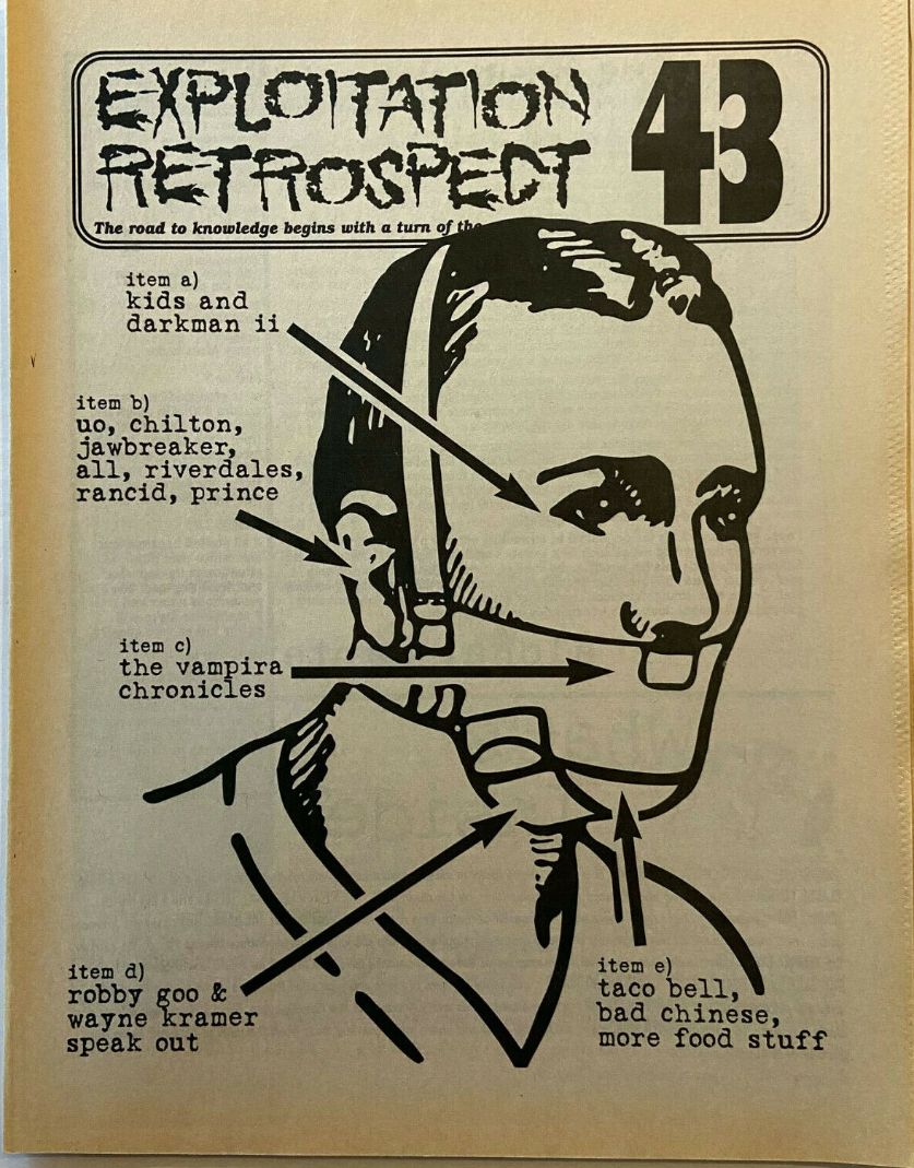 EXPLOITATION RETROSPECT magazine side cover Issue 43  1995