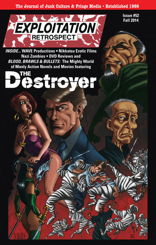 EXPLOITATION RETROSPECT magazine side cover Issue 52 Fall 2014