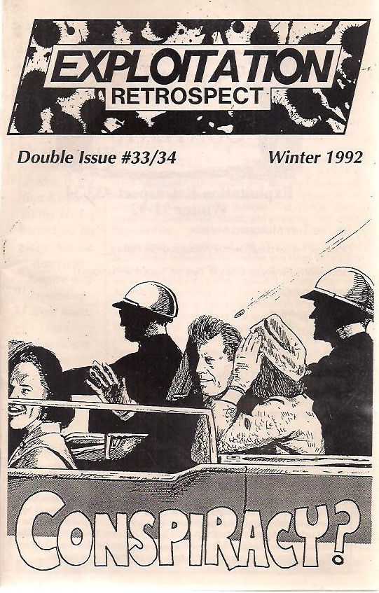 EXPLOITATION RETROSPECT magazine side cover Issue 33/34 Winter 1992