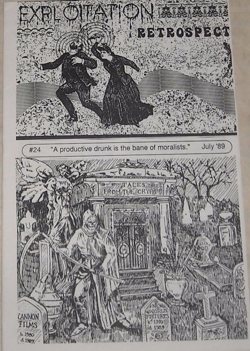 EXPLOITATION RETROSPECT magazine side cover Issue 24 July 1989