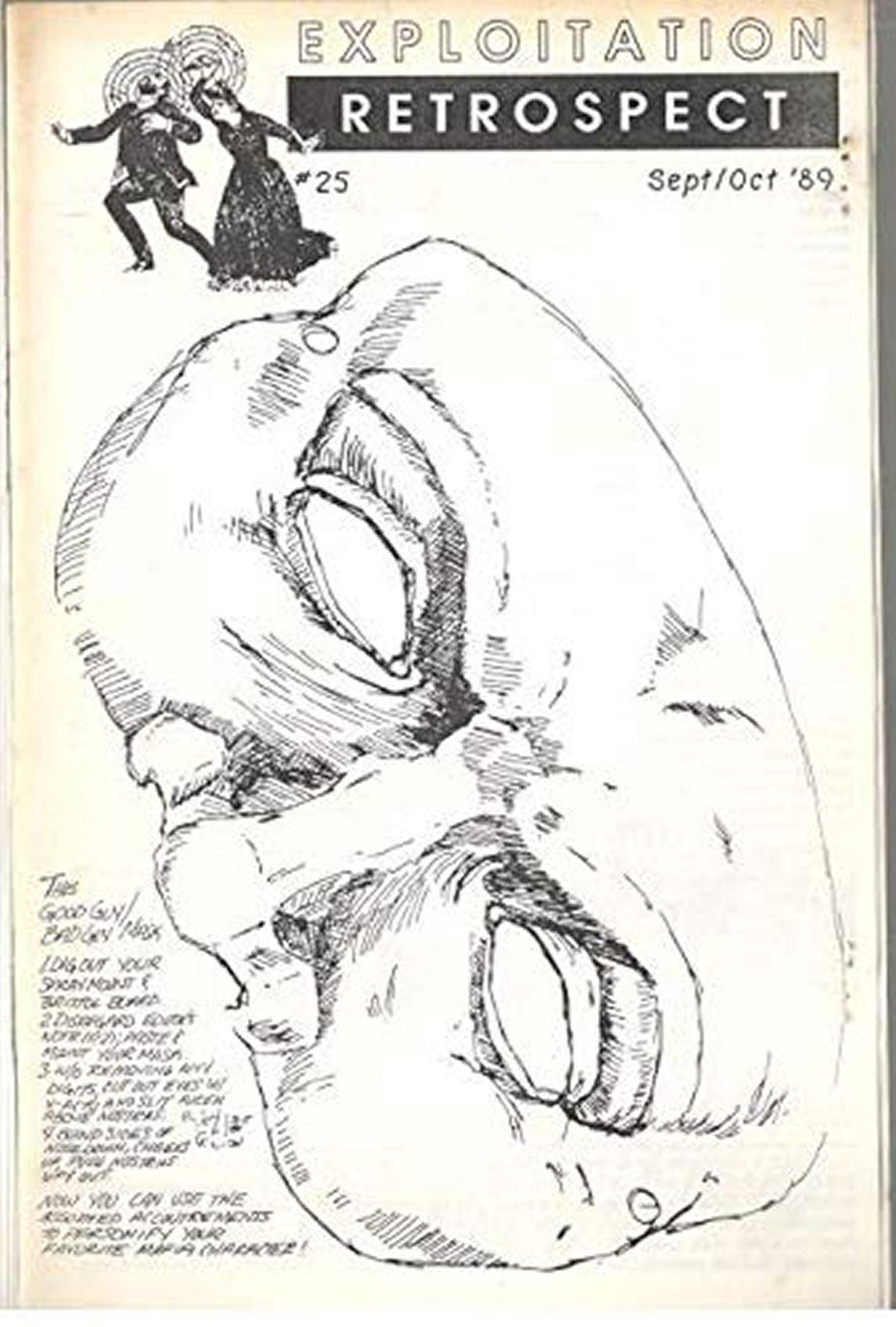 EXPLOITATION RETROSPECT magazine side cover Issue 25 September/October 1989