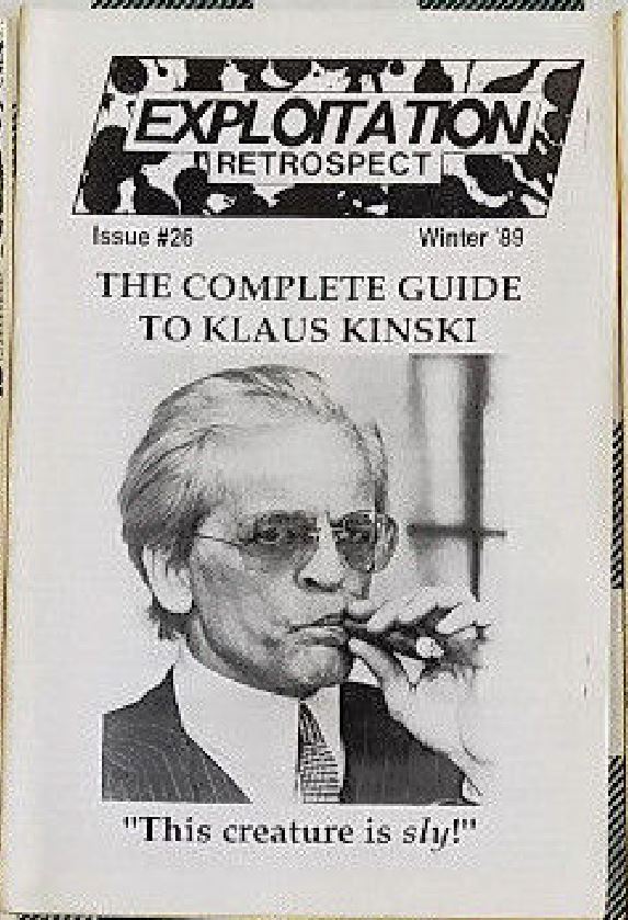 EXPLOITATION RETROSPECT magazine side cover Issue 26 Winter 1989