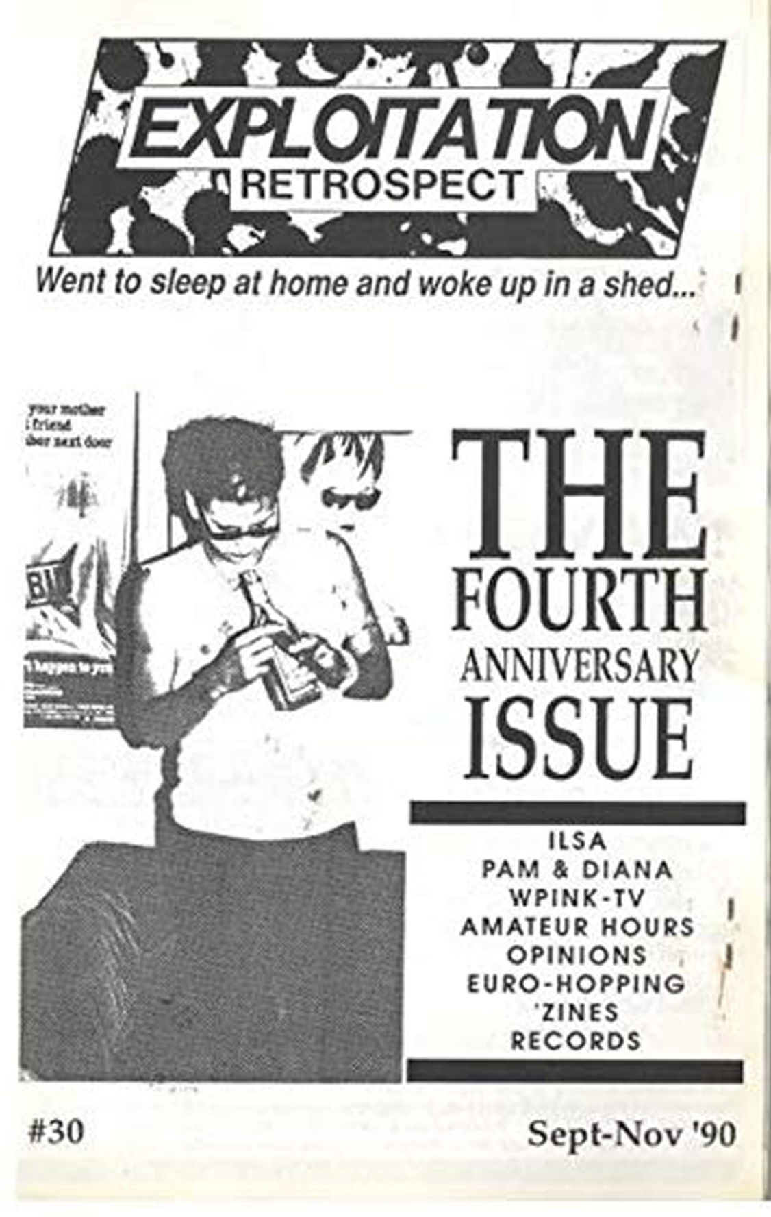 EXPLOITATION RETROSPECT magazine side cover Issue 30 September/November 1990