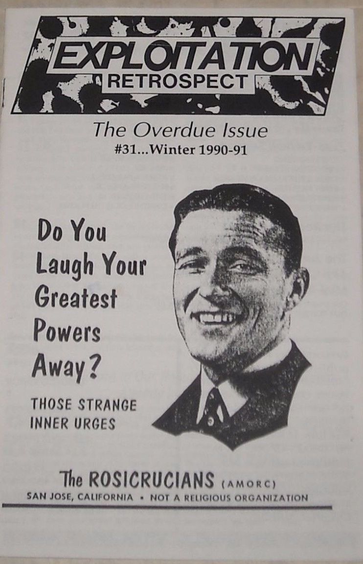 EXPLOITATION RETROSPECT magazine side cover Issue 31 Winter 1990
