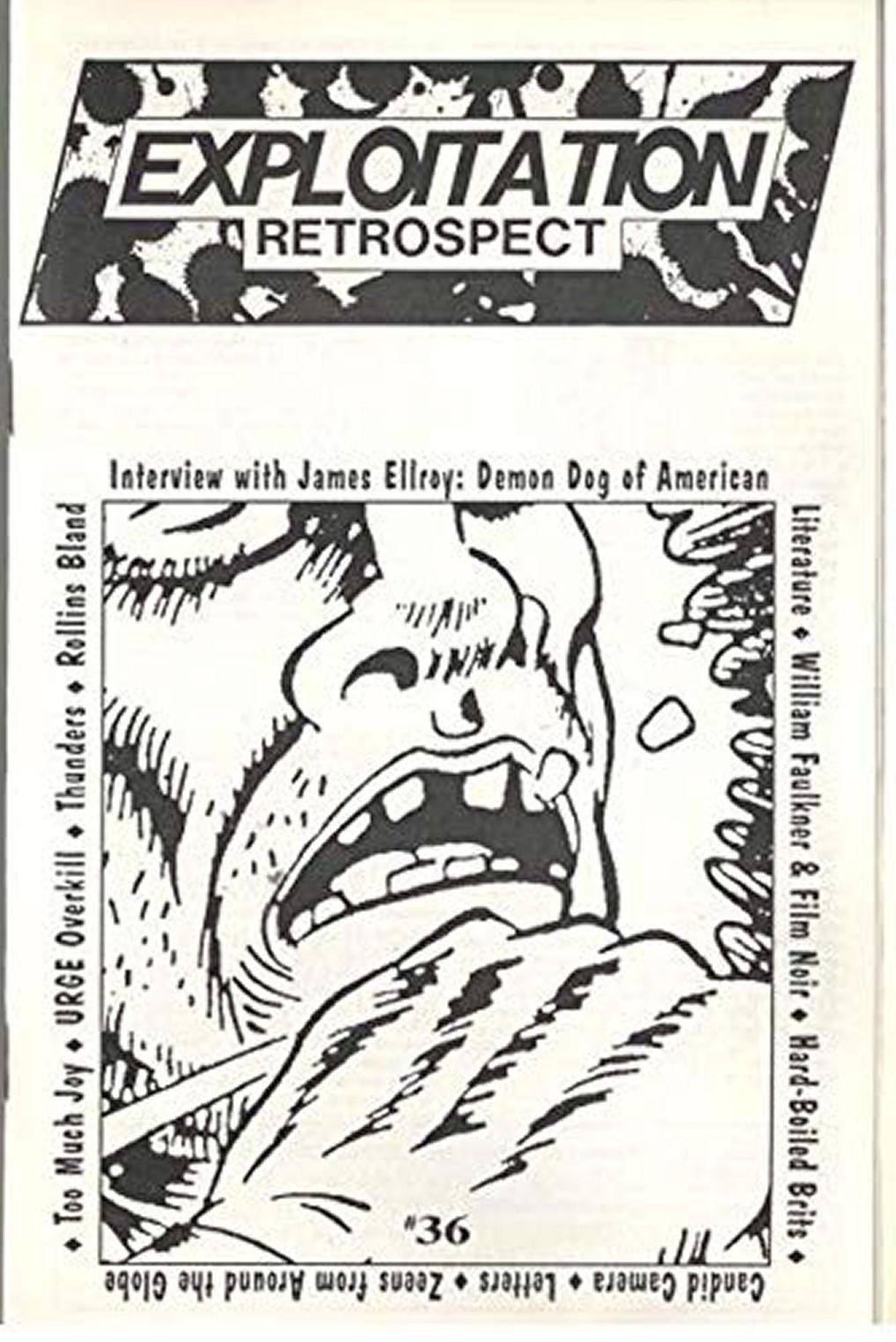 EXPLOITATION RETROSPECT magazine side cover Issue 36  1992