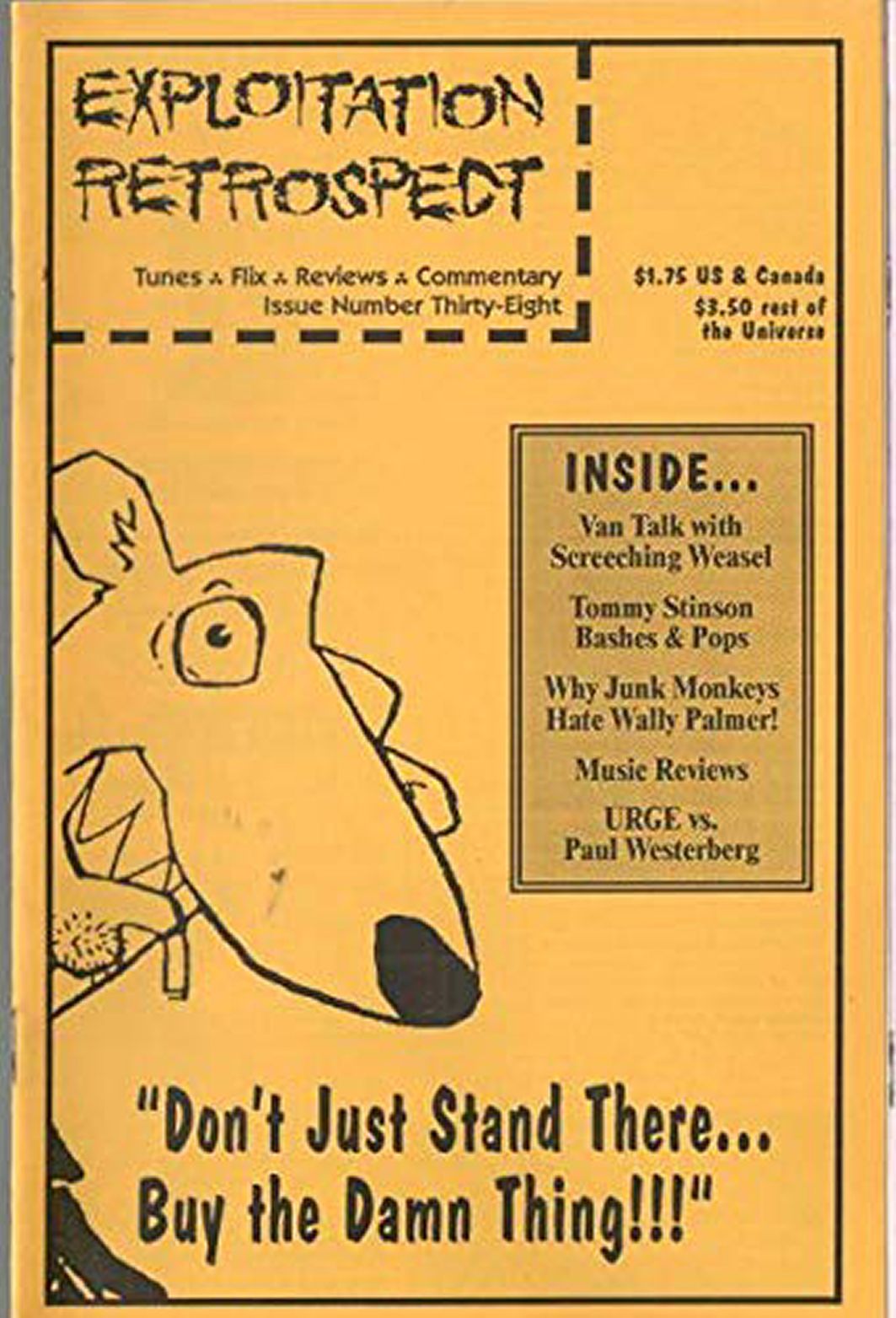 EXPLOITATION RETROSPECT magazine side cover Issue 38  1993