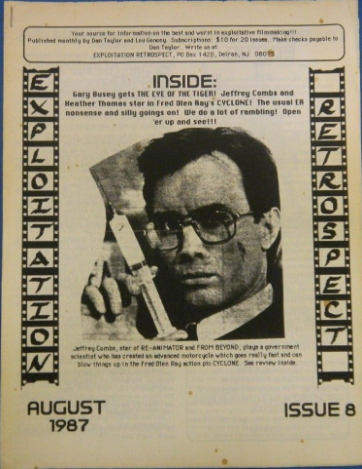 EXPLOITATION RETROSPECT magazine side cover Issue 8  August 1987