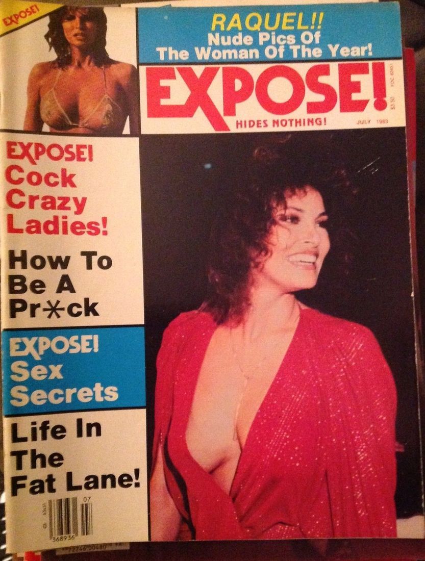 EXPOSE magazine side cover July 1983