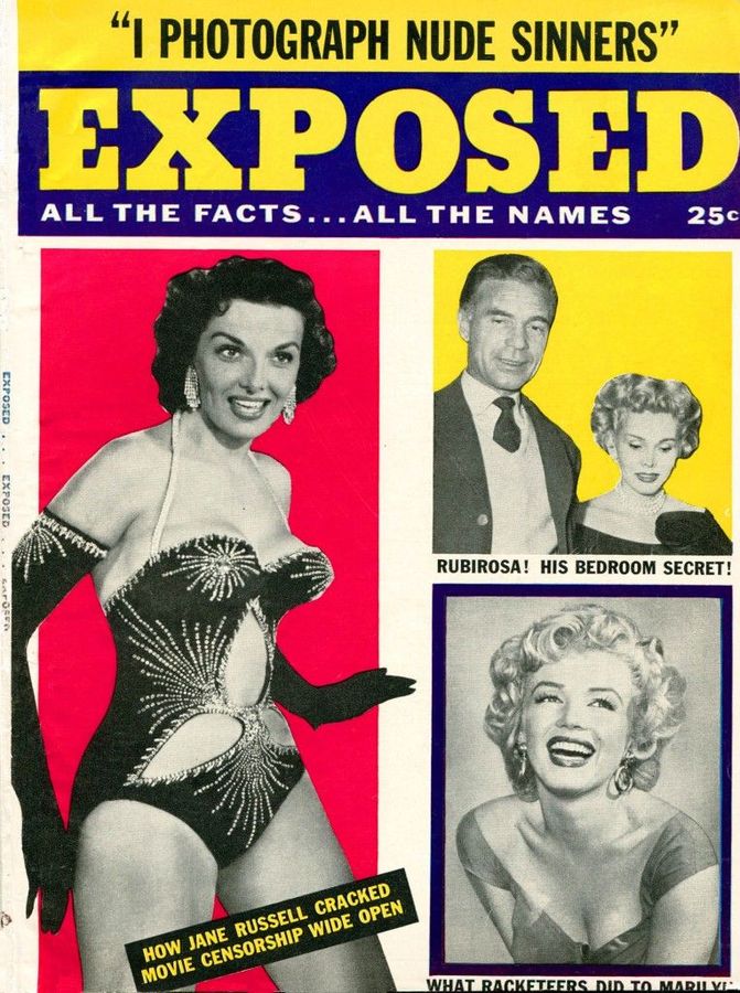 EXPOSED magazine side cover Issue 1  1955