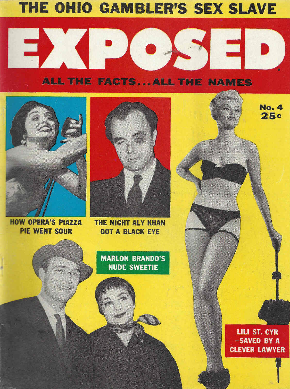 EXPOSED magazine side cover Issue 4 March 1956