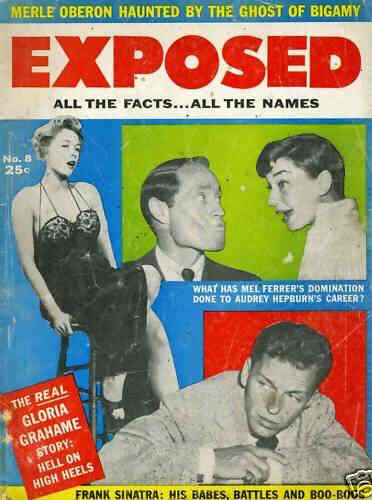 EXPOSED magazine side cover Issue 8 Vol 1 # 8 August 1956