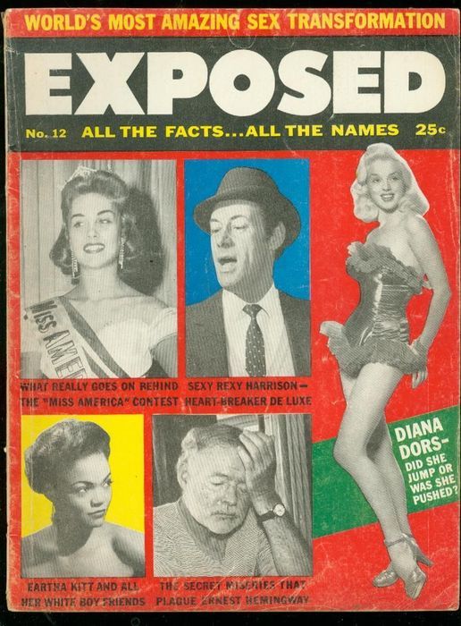 EXPOSED magazine side cover Issue 12 February 1957
