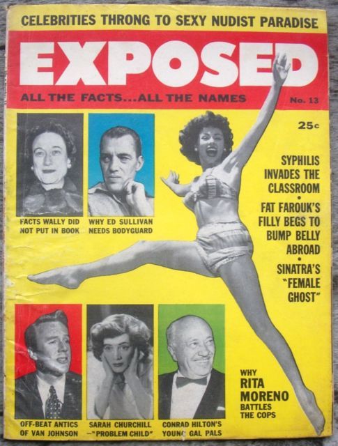 EXPOSED magazine side cover Issue 13 March 1957