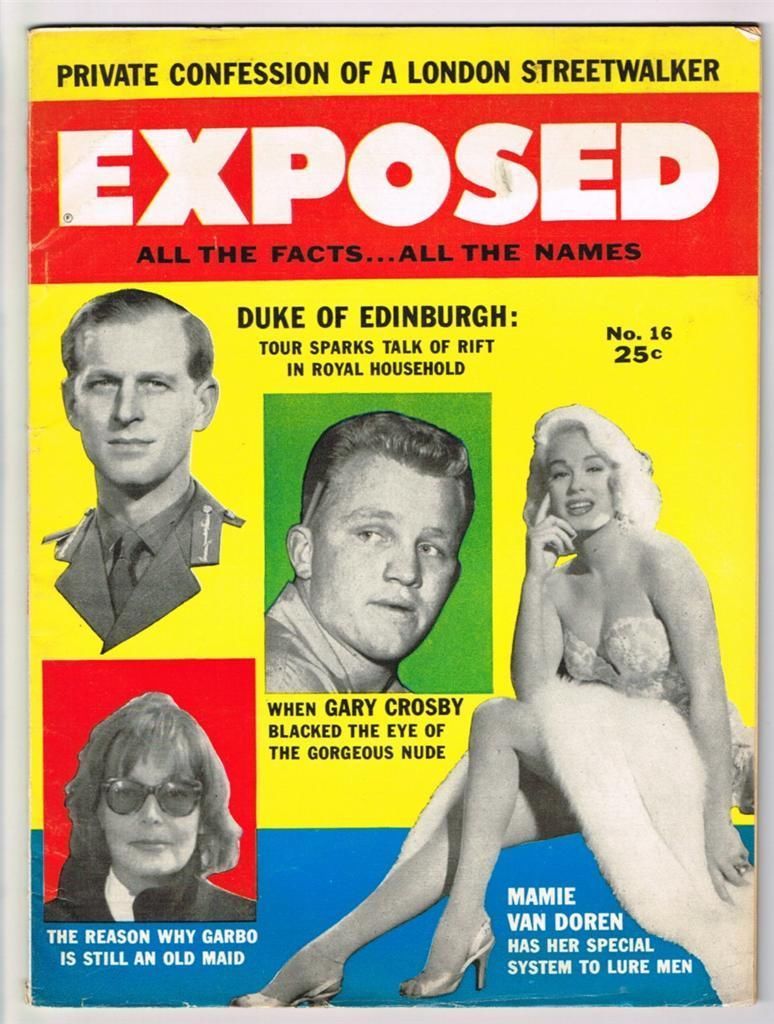 EXPOSED magazine side cover Issue 16 July 1957