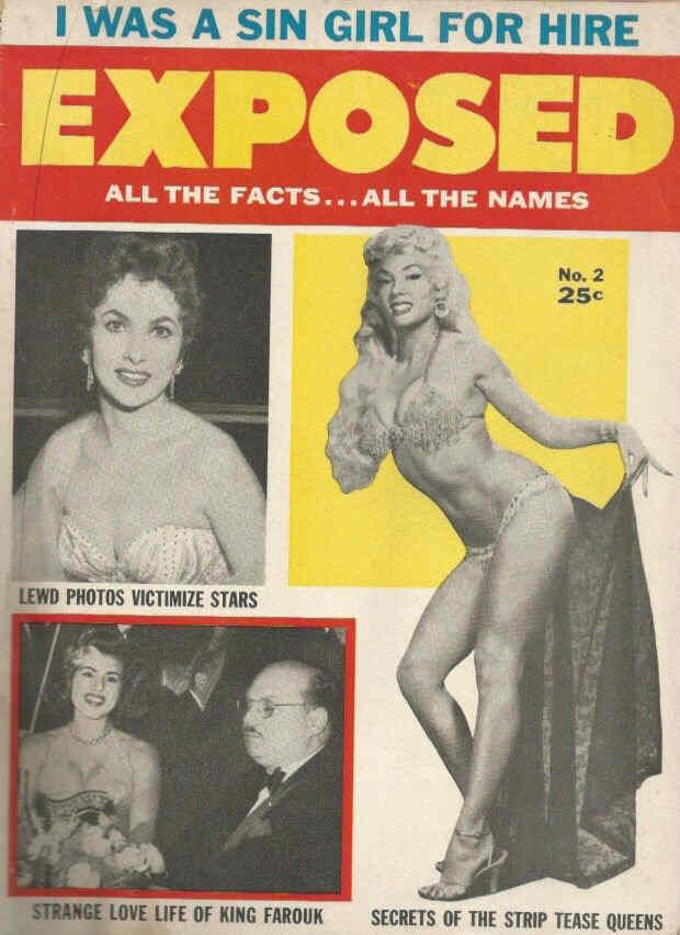 EXPOSED magazine side cover Issue 2 December 1955