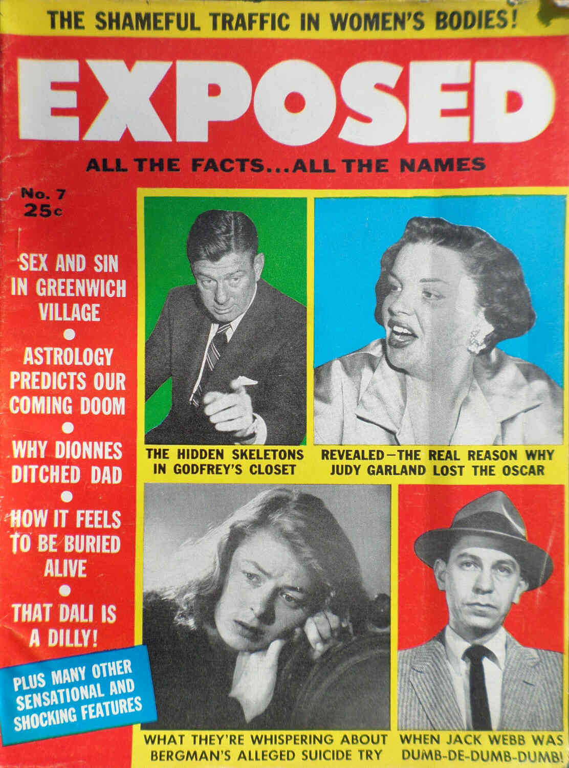 EXPOSED magazine side cover Issue 7 June 1956