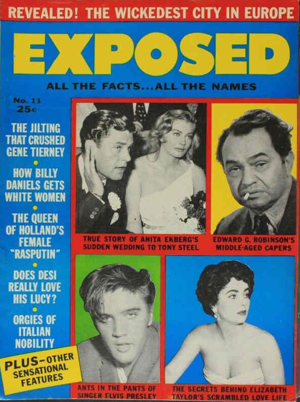 EXPOSED magazine side cover Issue 11  December 1956