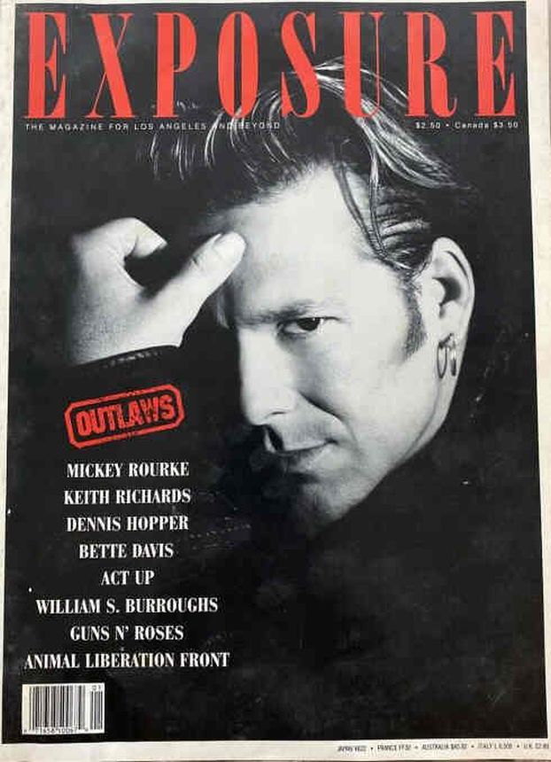 EXPOSURE (USA) magazine side cover  December 1988/ January 1989 
