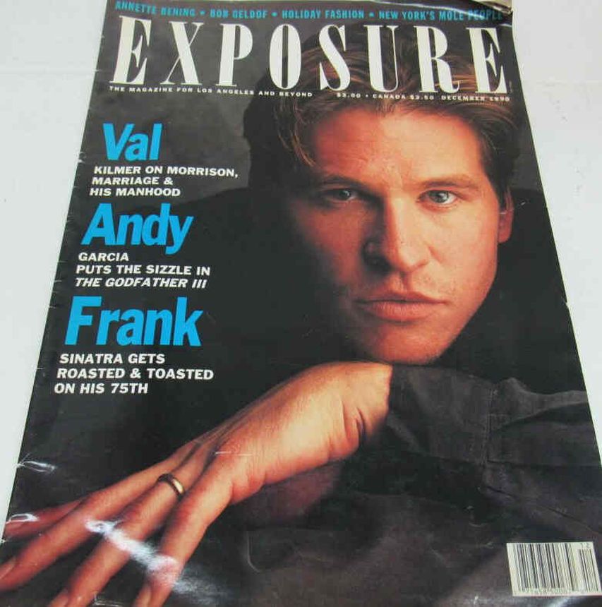 EXPOSURE (USA) magazine side cover  December 1990