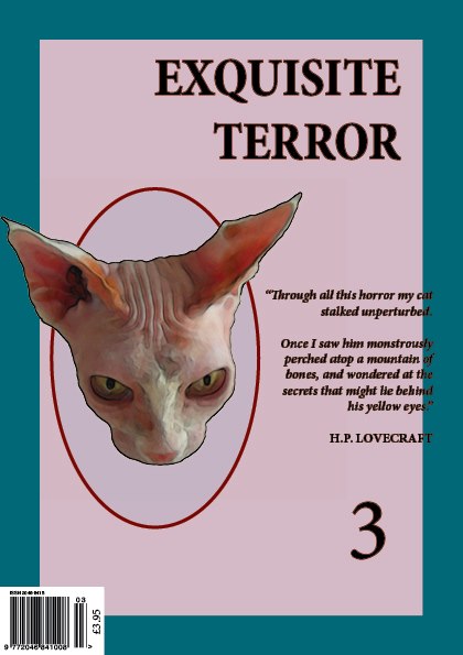EXQUISITE TERROR magazine side cover Issue 3 April/May/June 2013