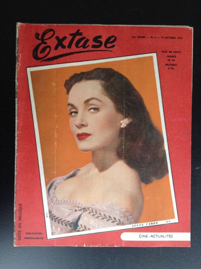 EXTASE (Be) magazine side cover Issue 2 10 October 1952