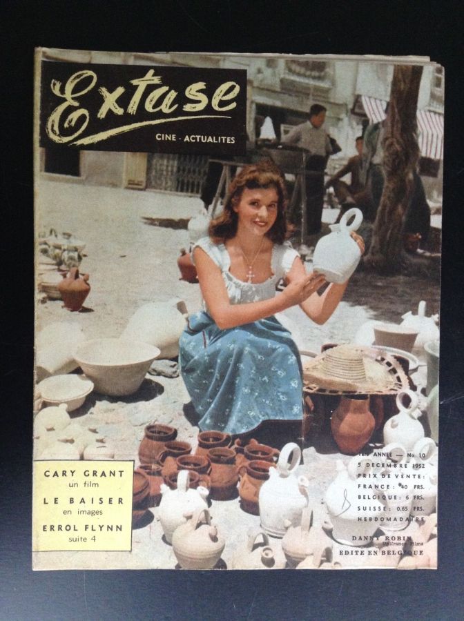 EXTASE (Be) magazine side cover Issue 10 5 December 1952