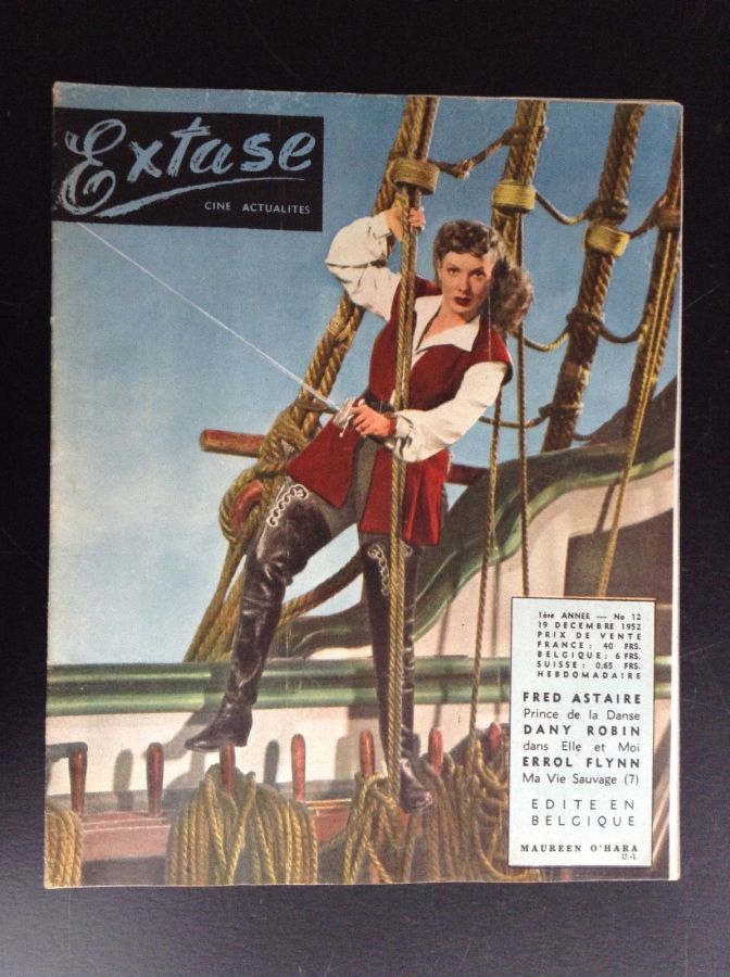 EXTASE (Be) magazine side cover Issue 12 19 December 1952