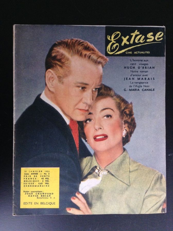 EXTASE (Be) magazine side cover Issue 3 16 January 1953