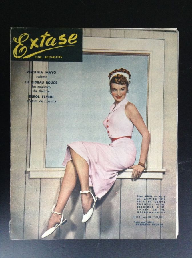 EXTASE (Be) magazine side cover Issue 4 23 January 1953