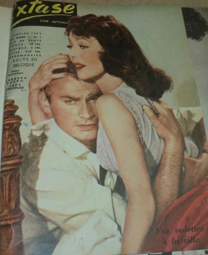 EXTASE (Be) magazine side cover Issue 1 2 January 1953