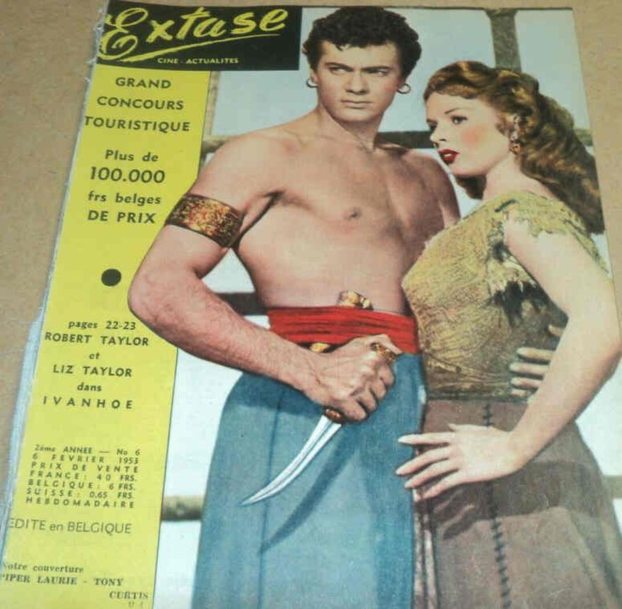 EXTASE (Be) magazine side cover Issue 6 6 February 1953