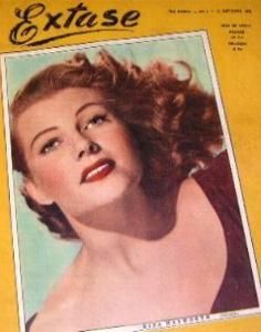EXTASE (Be) magazine side cover Issue 3 17 October 1952