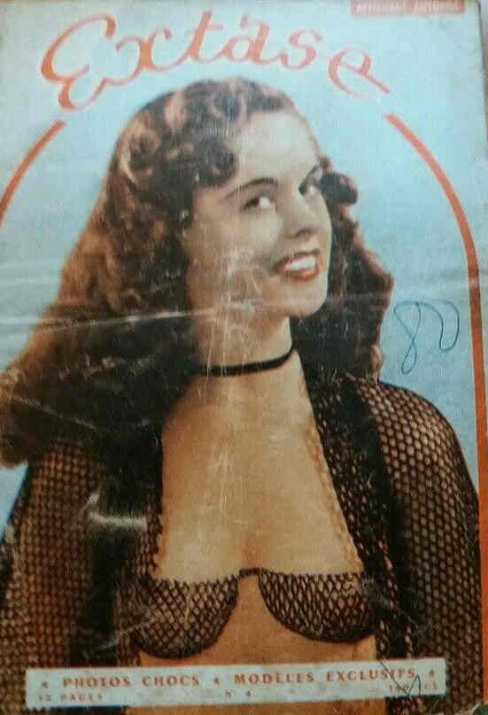 EXTASE (Be) magazine side cover Issue 4 24 October 1952