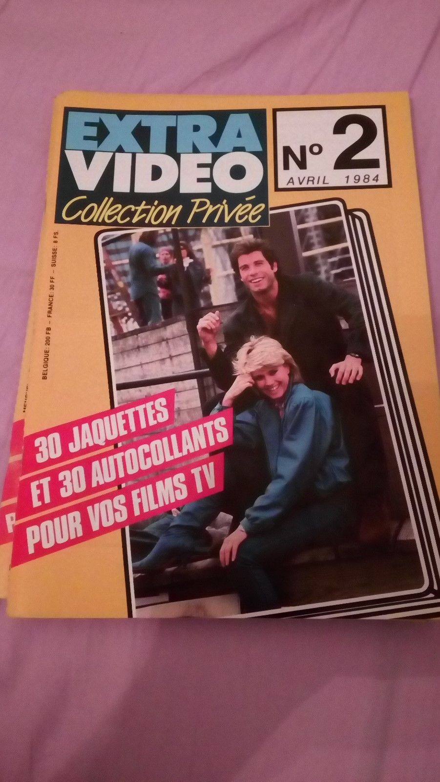 EXTRA VIDEO COLLECTION PRIVEE magazine side cover Issue 2  April 1984