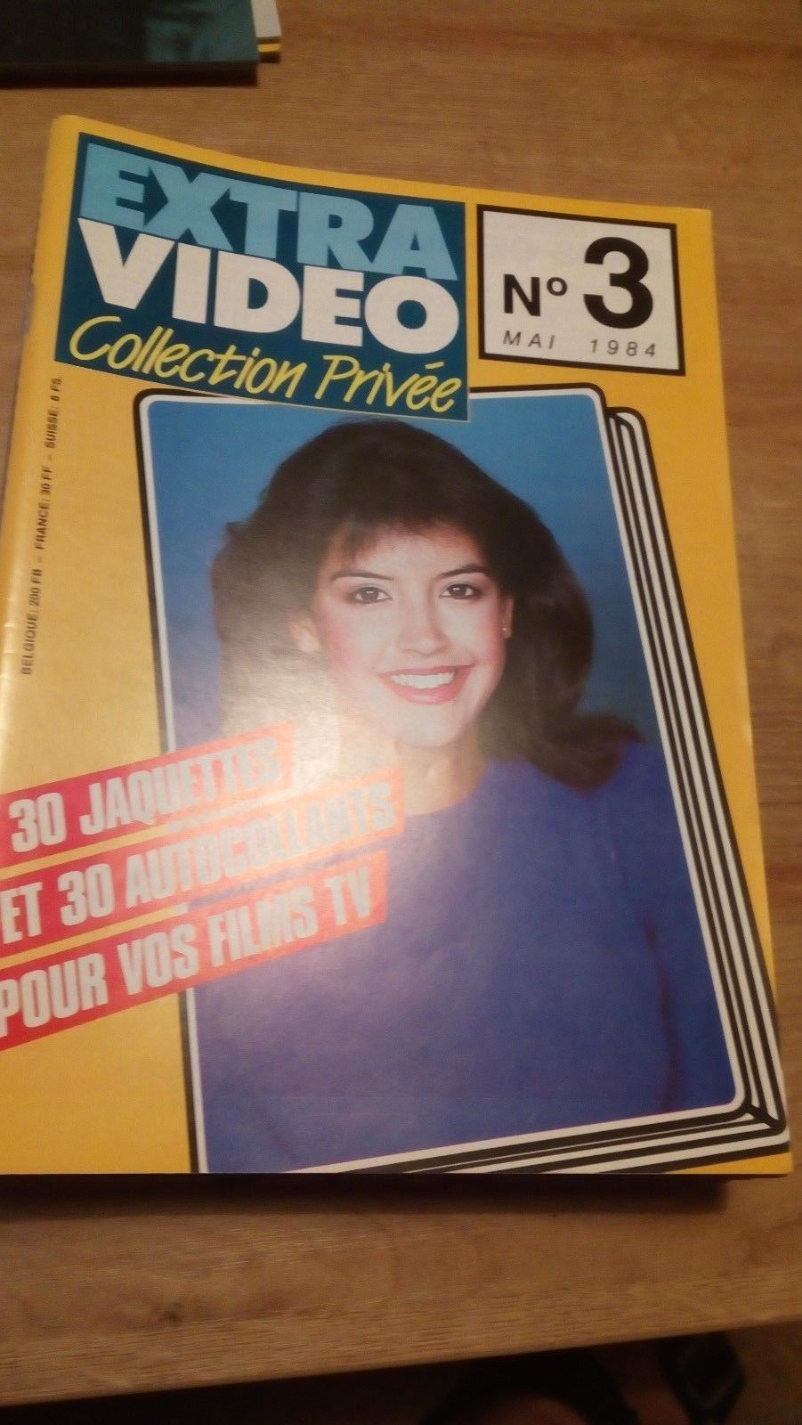 EXTRA VIDEO COLLECTION PRIVEE magazine side cover Issue 3  May 1984