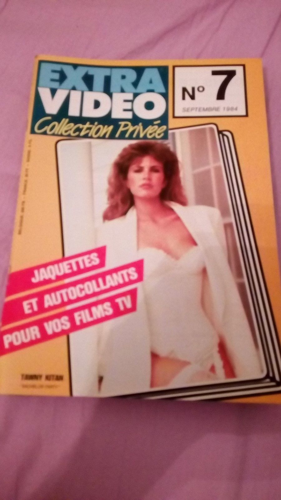 EXTRA VIDEO COLLECTION PRIVEE magazine side cover Issue 7  September 1984