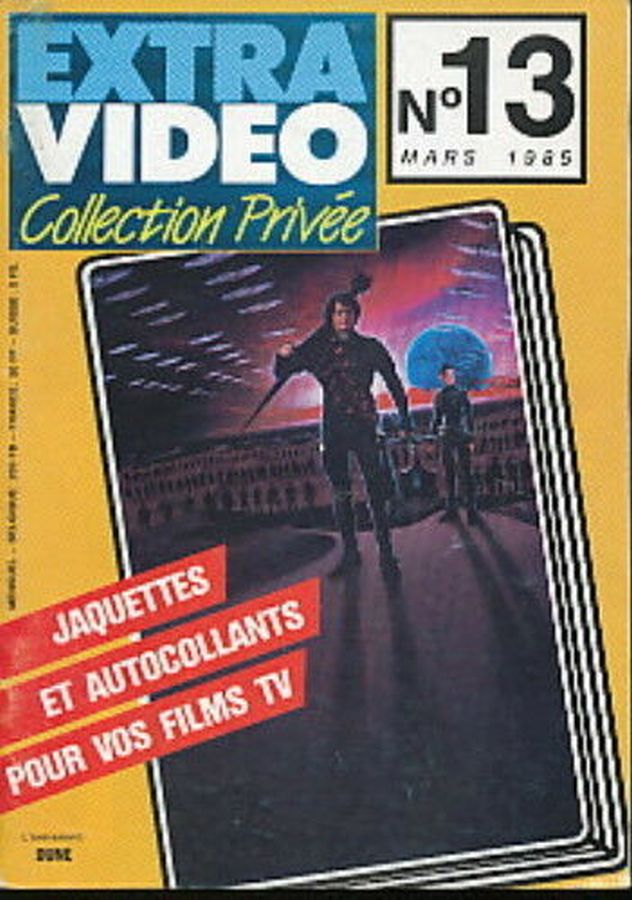 EXTRA VIDEO COLLECTION PRIVEE magazine side cover Issue 13  March 1985
